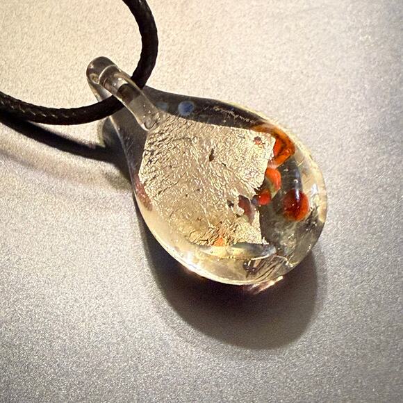 Unique & Colorful Dimensional Artisan Glass Pendant - Picture 6 of 8